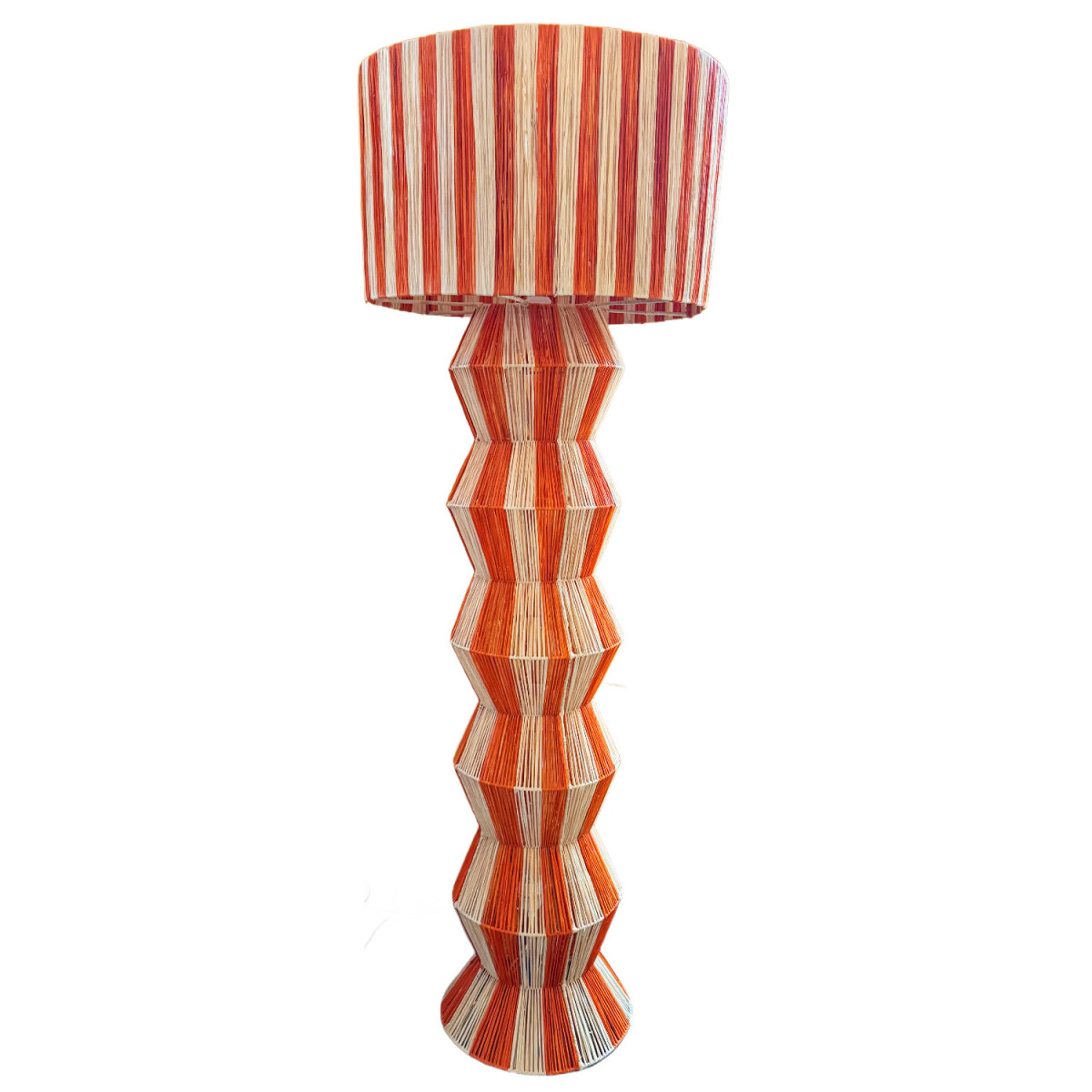 Lampadaire décoratif style bohème Tulum, beige