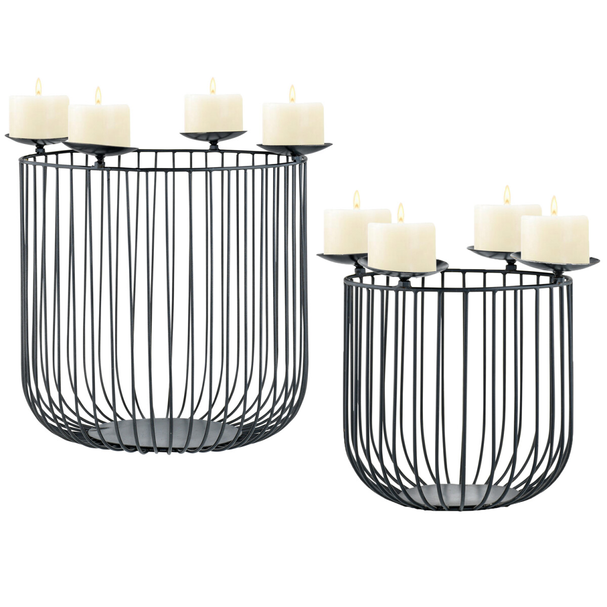 Lot de 2 bougeoirs Donato