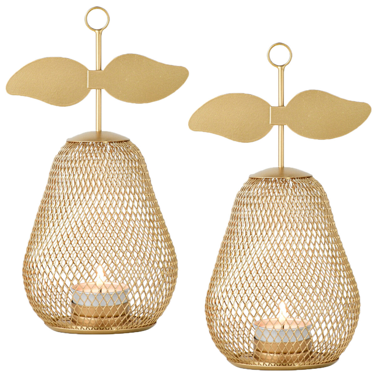Lot de 2 bougeoirs décoratifs mod box