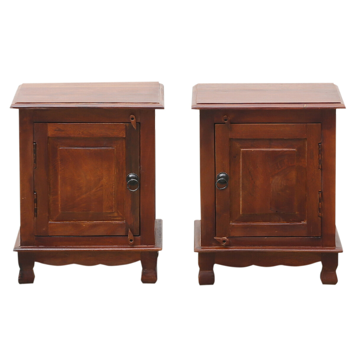 Lot de 2 tables de chevet Abigale – bois massif 50 cm,