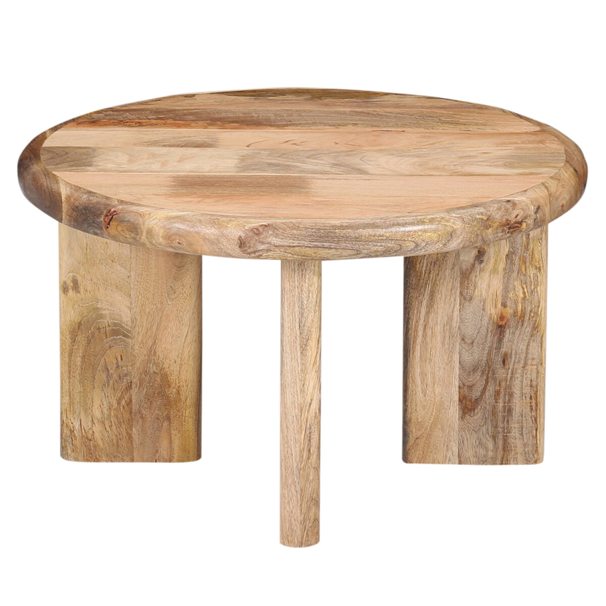 Table basse Acaimo ronde de 55 cm en boi box