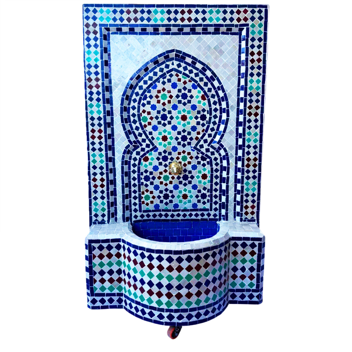 Fontaine de jardin marocaine en mosa&ium box