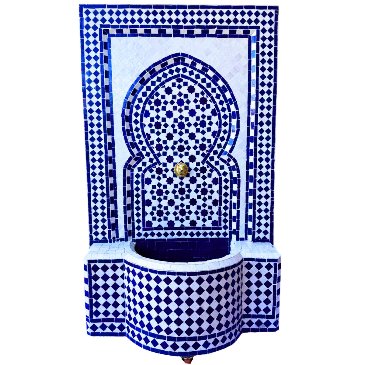 Fontaine de jardin marocaine en mosa&ium box