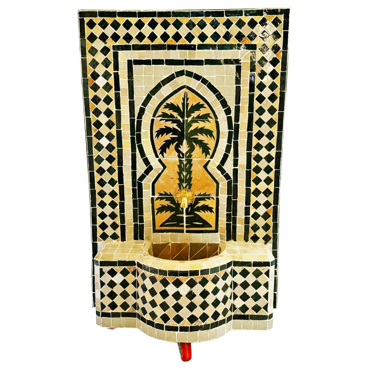 Fontaine de jardin marocaine en mosa&ium box