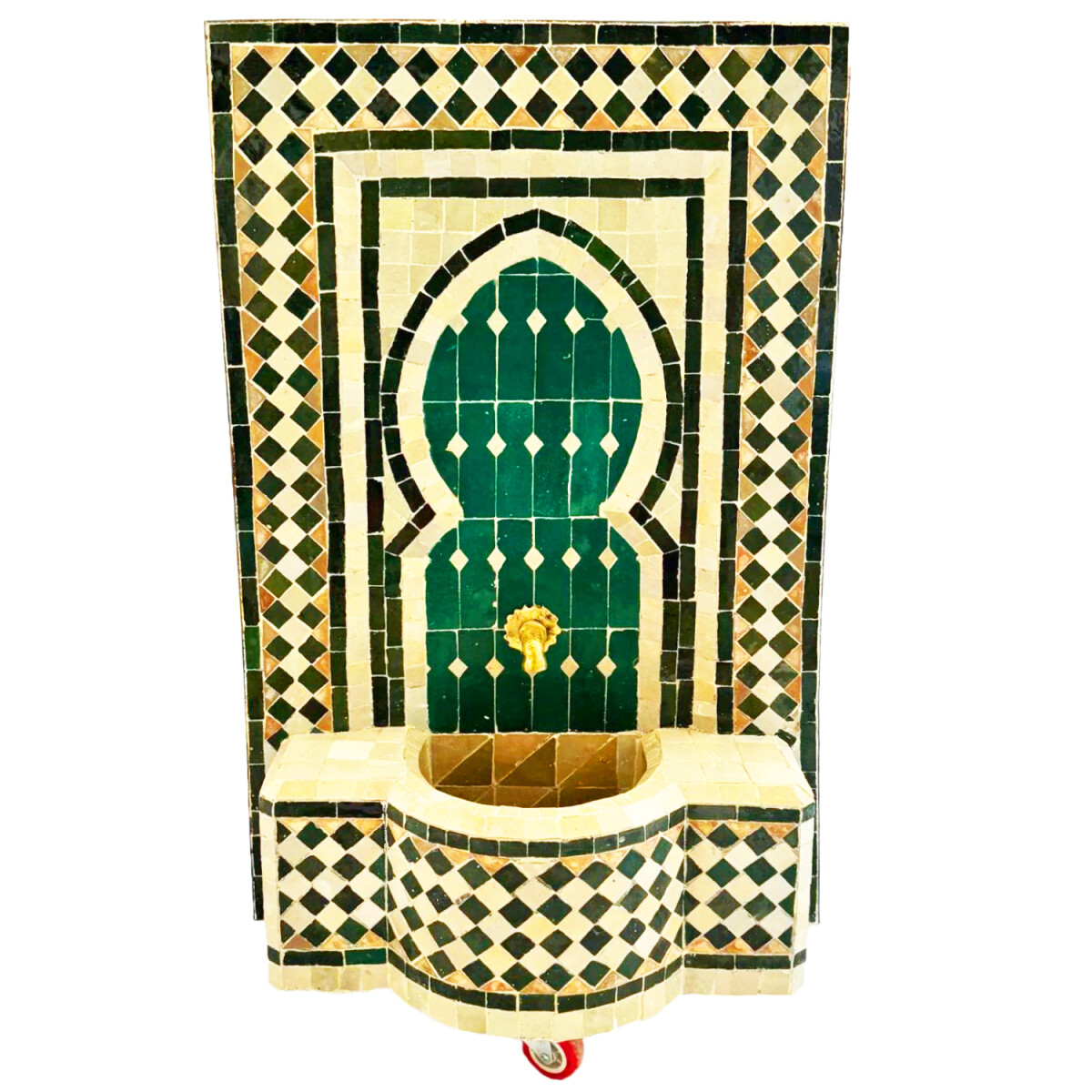 Fontaine de jardin marocaine en mosa&ium box