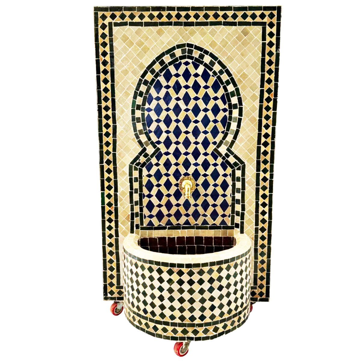Fontaine de jardin marocaine en mosa&ium box