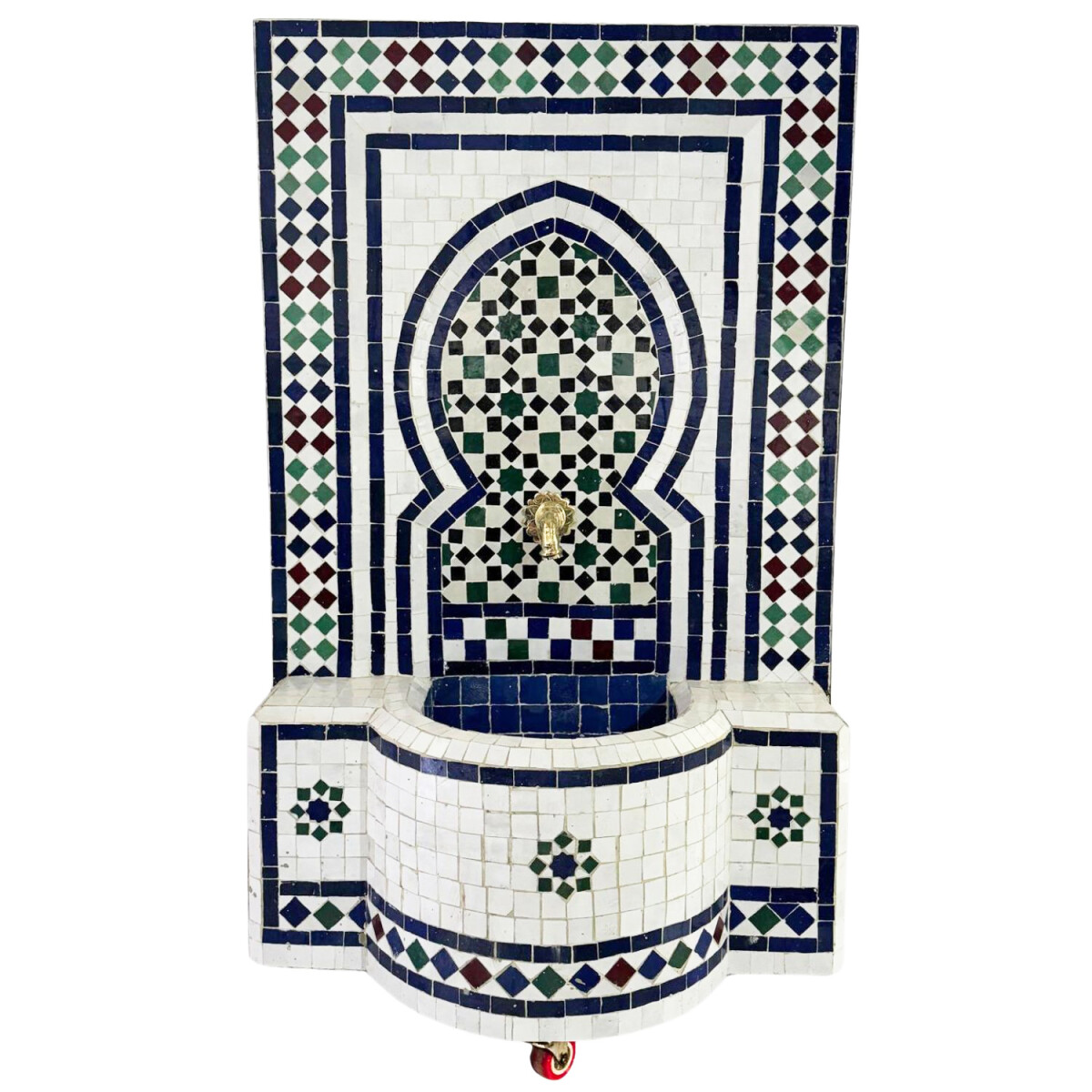 Fontaine de jardin marocaine en mosaïque 108 cm | Fonta