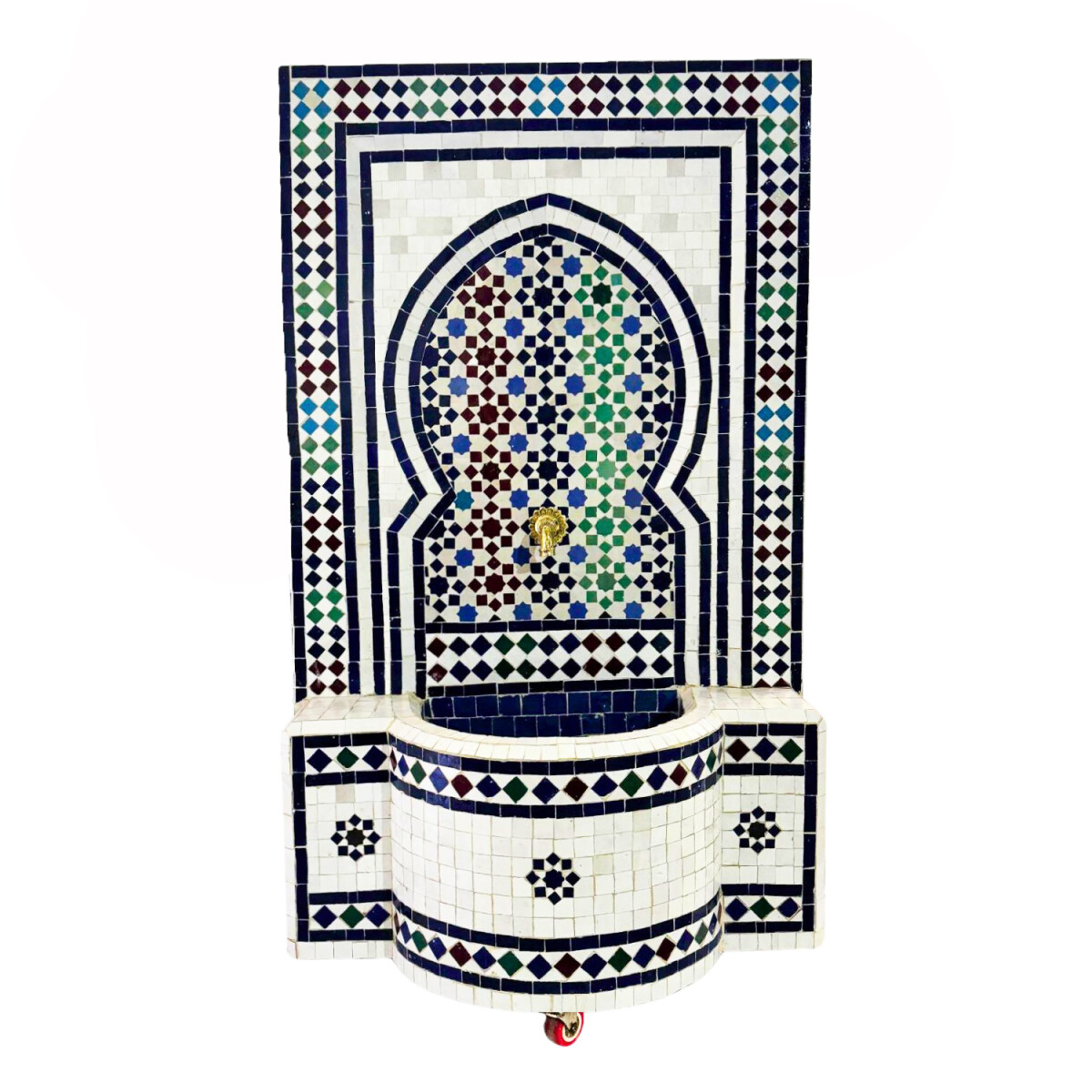 Fontaine de jardin marocaine en mosa&ium box