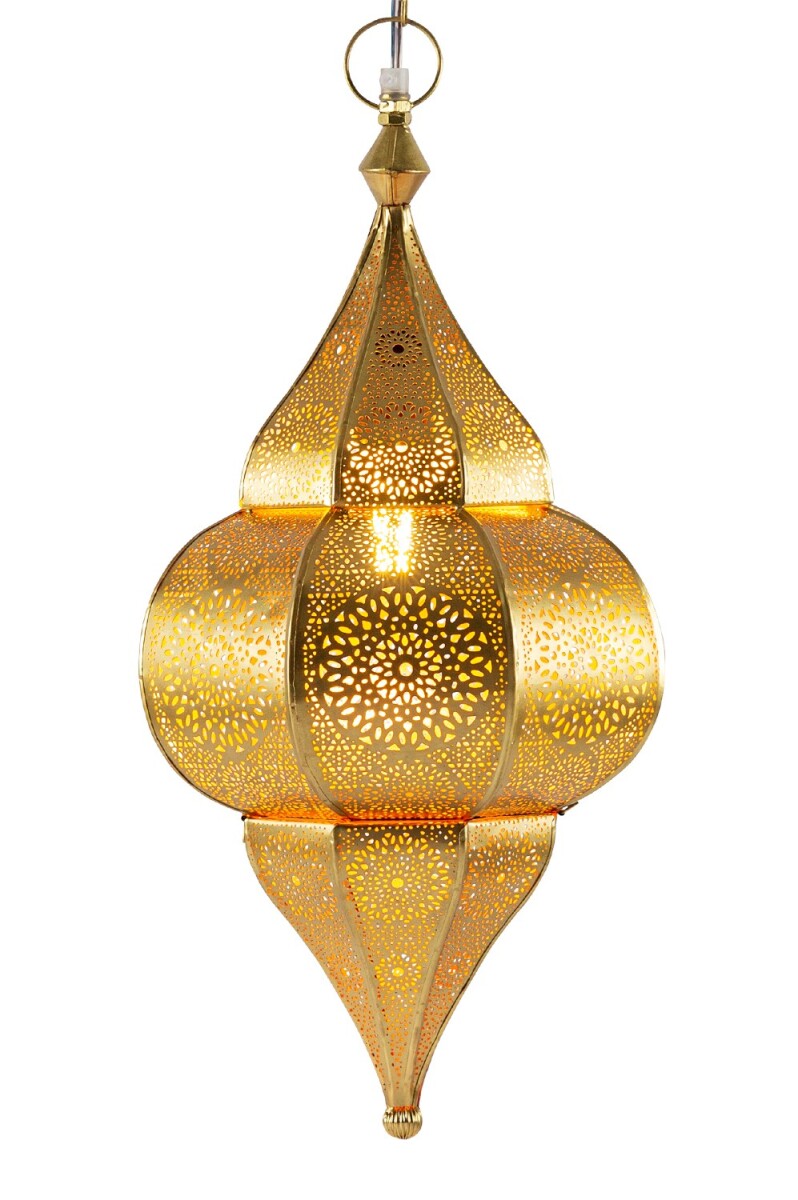 Lampe suspendue orientale en métal, culot E27, Lunar 