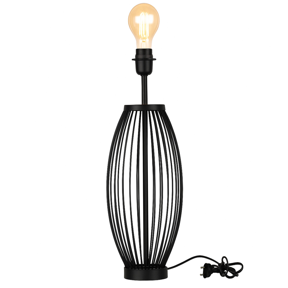 Pied de lampe de table Trefor noir 51 cm – pied de lam