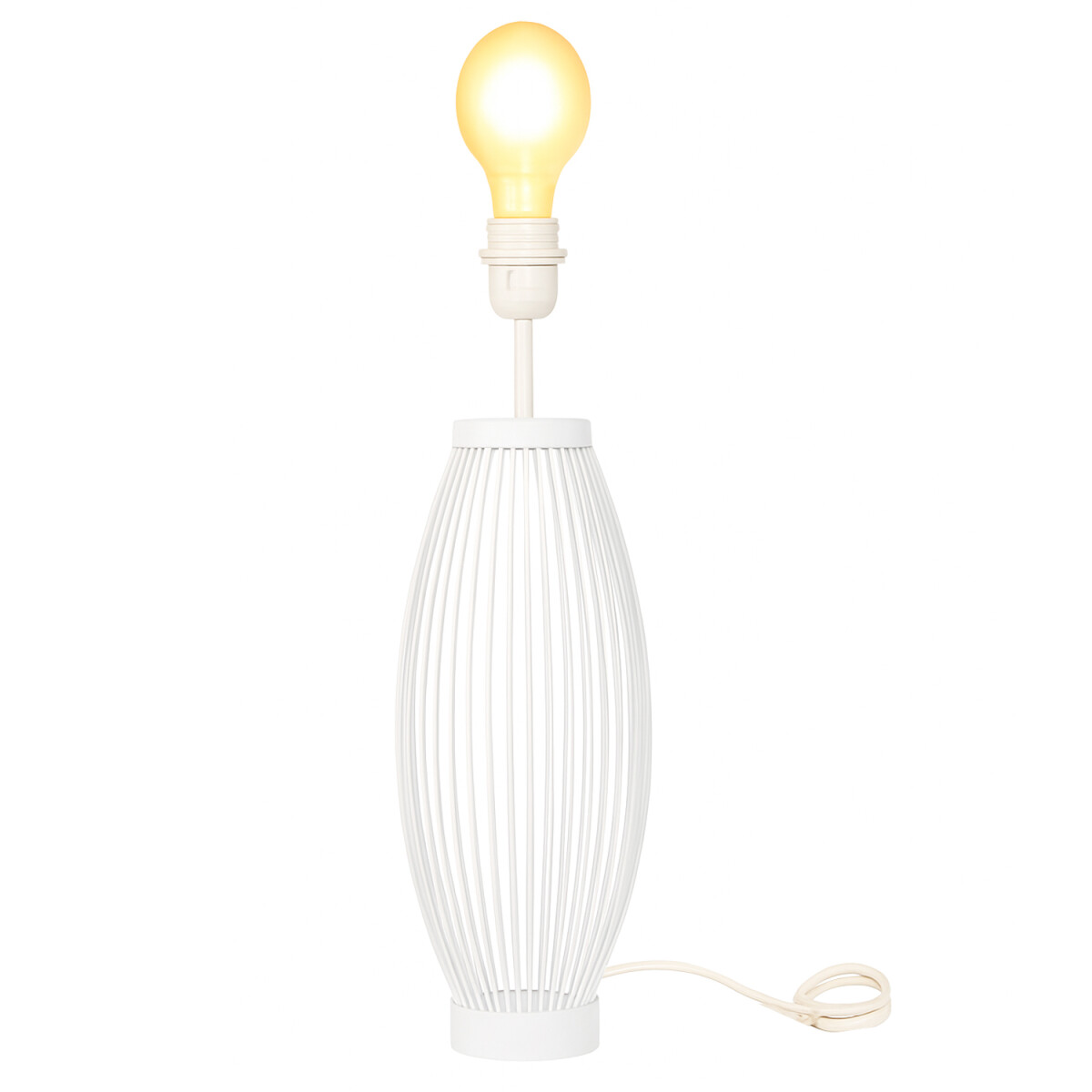Pied de lampe de table Trefor blanc 51 c box