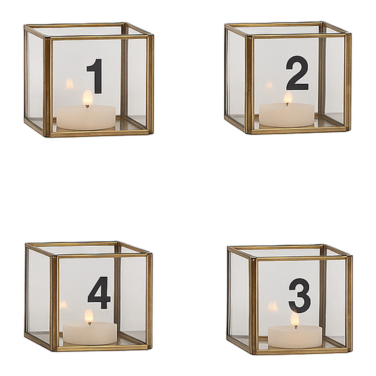 Lot de 4 photophores Virimi – Verr box