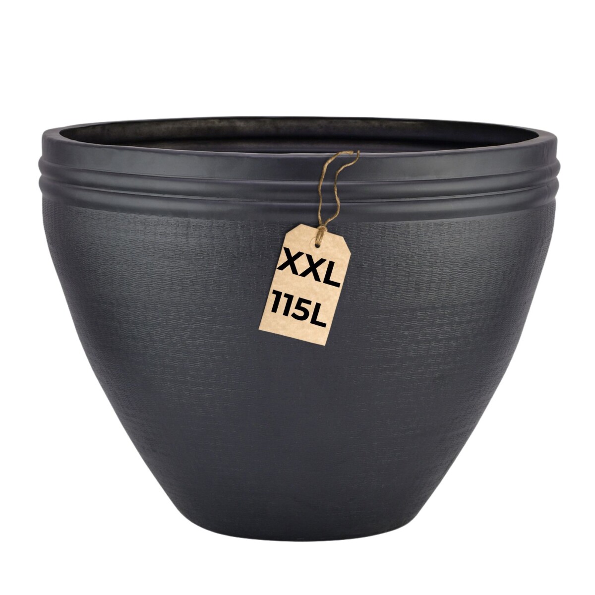Pot de fleurs Calvino noir 57 cm - Pot d box