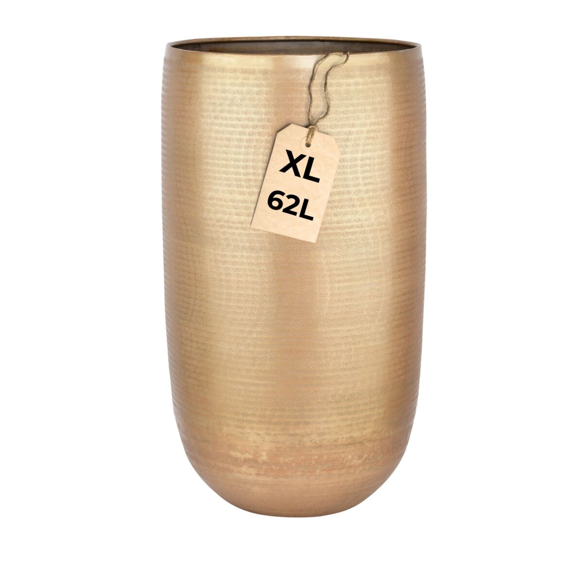 Pot de fleurs Camiel doré 65 cm - grand pot rond en a