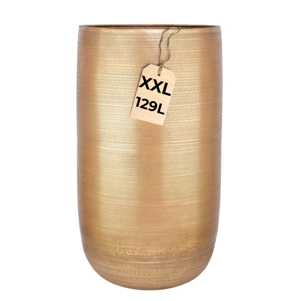 Pot de fleurs Camiel doré 81 cm - grand pot rond en a