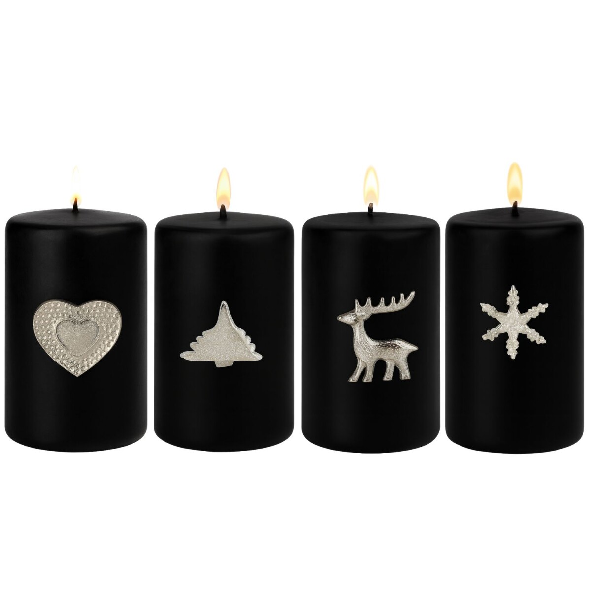 Lot de 4 piques à bougies Caloge  box
