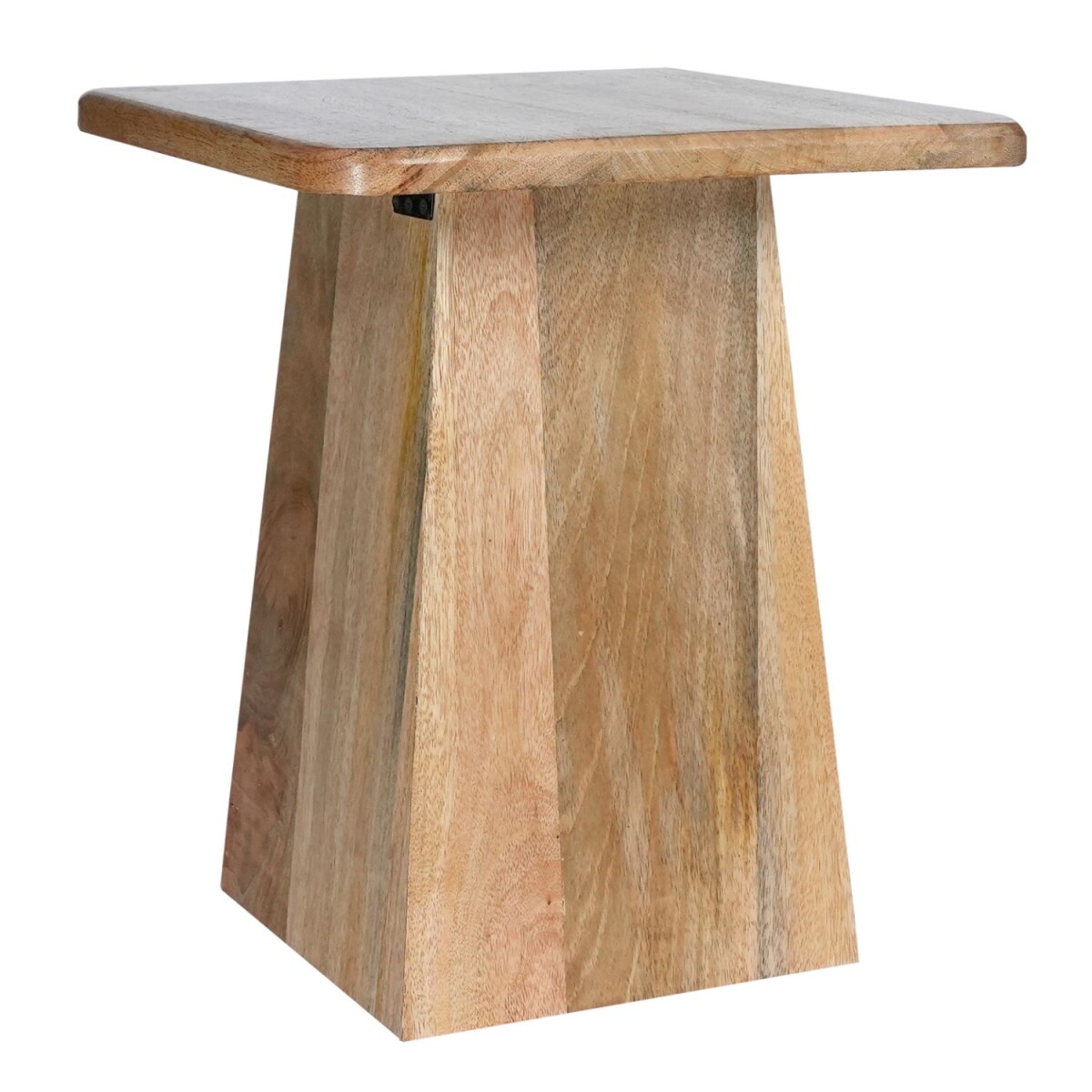 Table dappoint Caithana carrée en bois de manguier, H