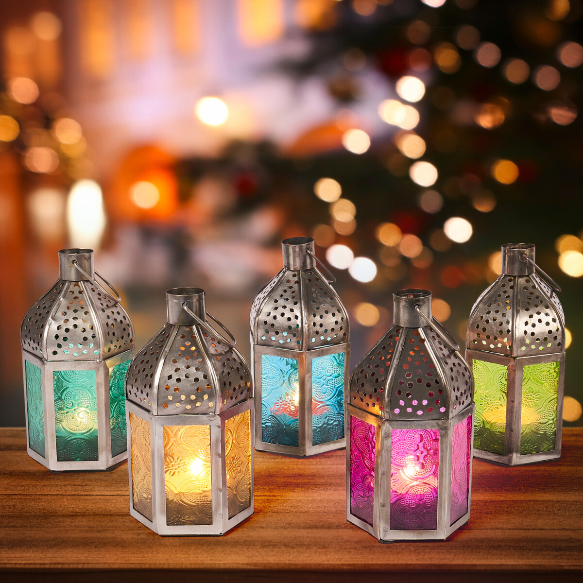 Lot de 5 lanternes orientales pour la d& box