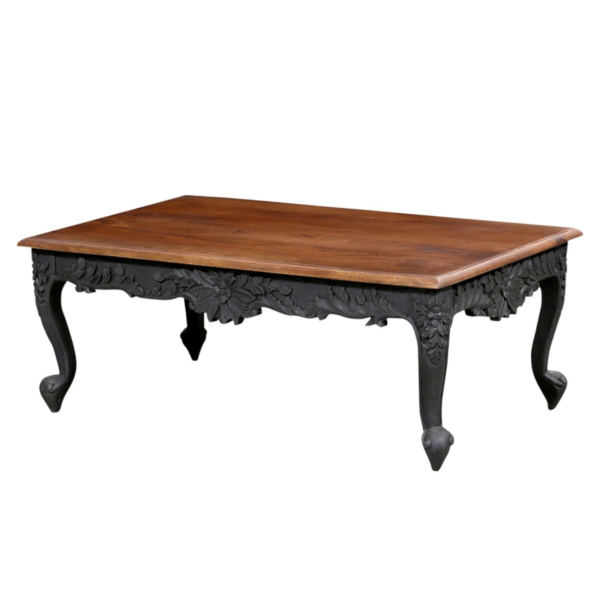 Table basse Abarmo 120 x 60 cm, bois de manguier, fabricatio