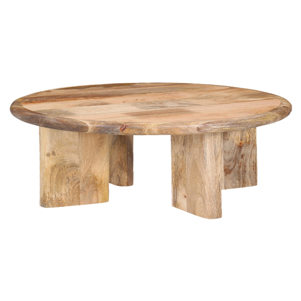 Table basse Absa 80 cm, bois de manguier box