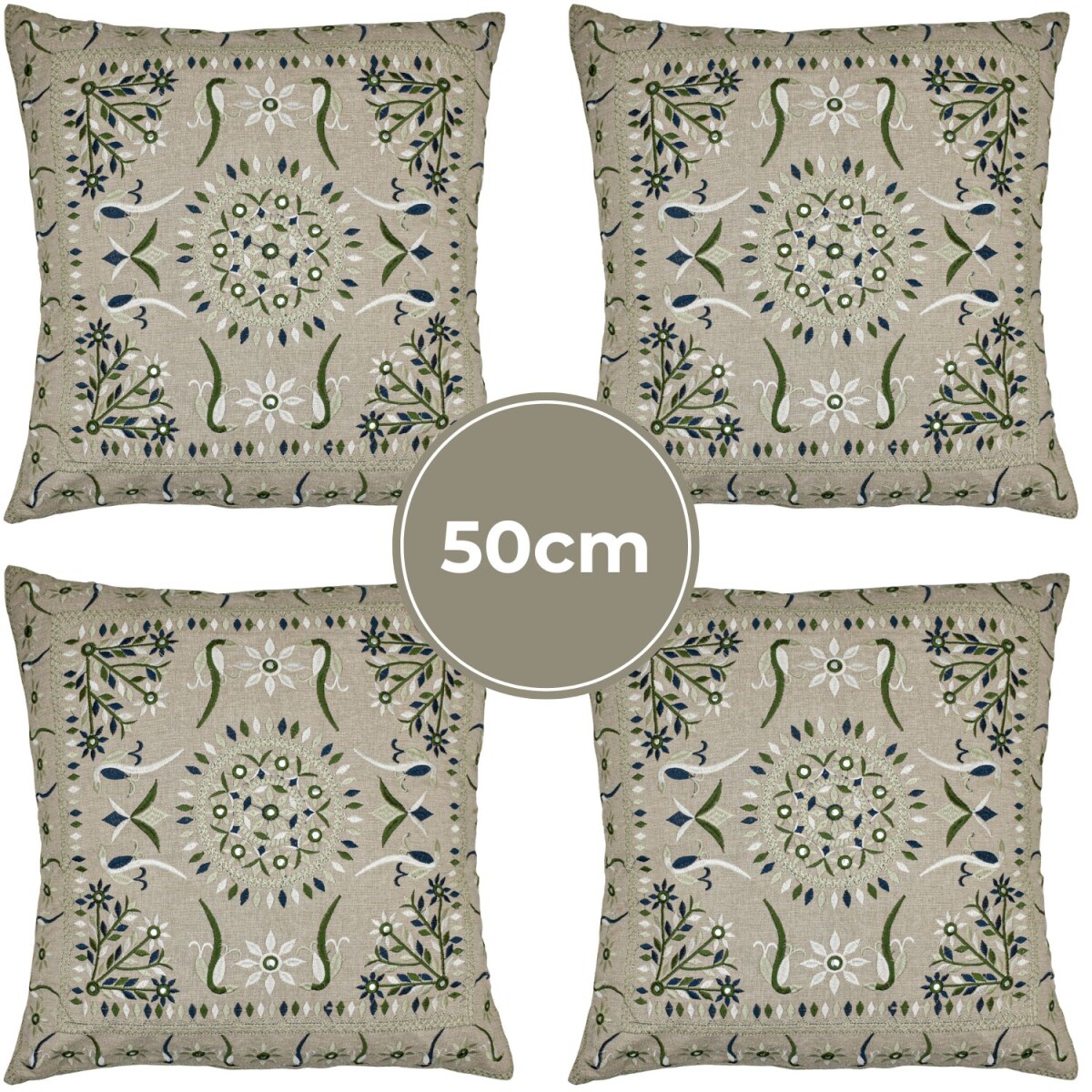 Lot de 4 housses de coussin faites main « Lodge &raquo