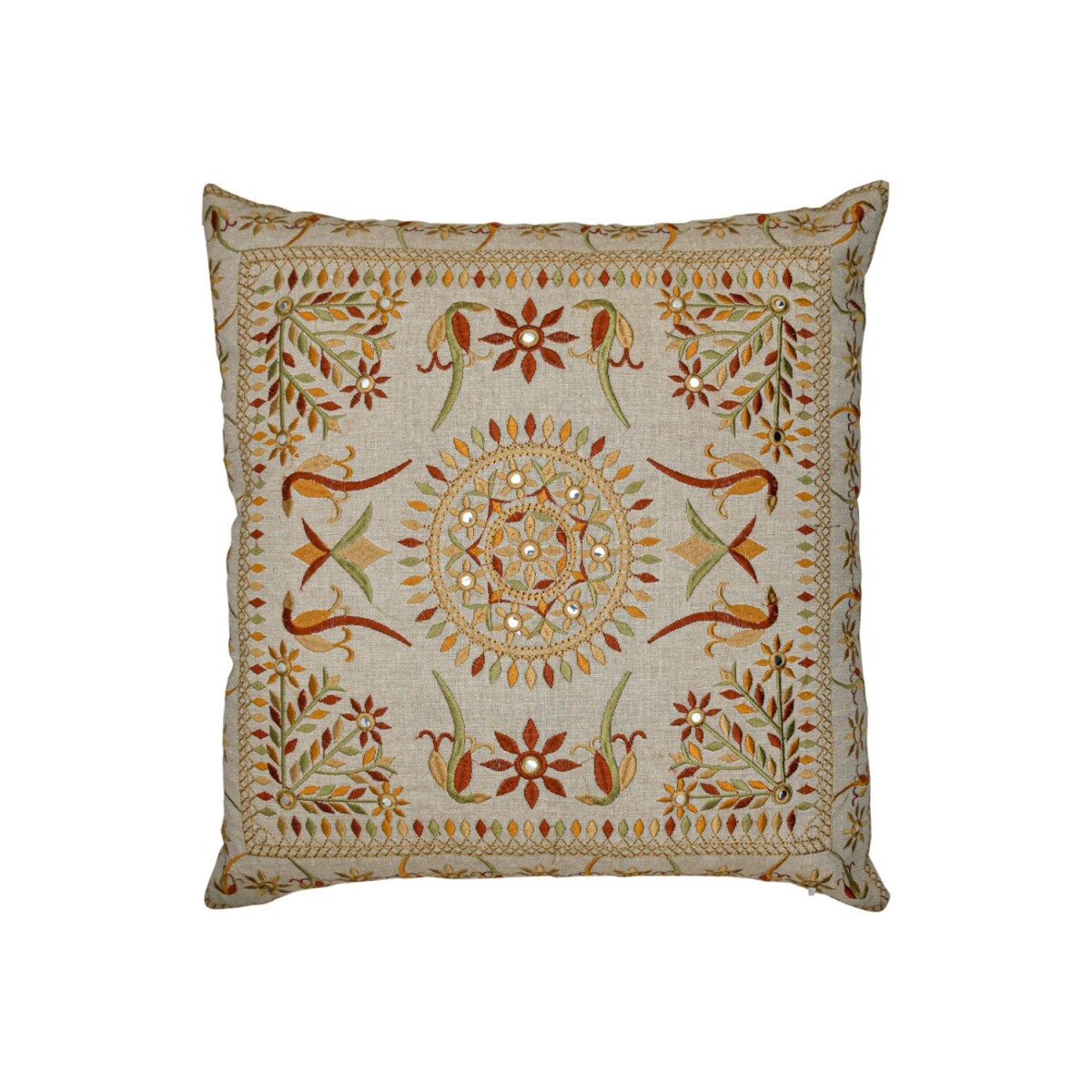 Housse de coussin faite main « Lodge » rouge, 40