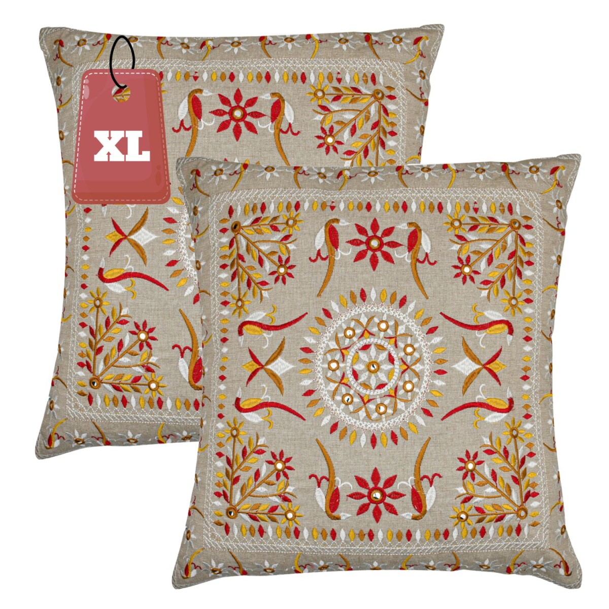 Lot de 2 housses de coussin faites main « Lodge &raquo