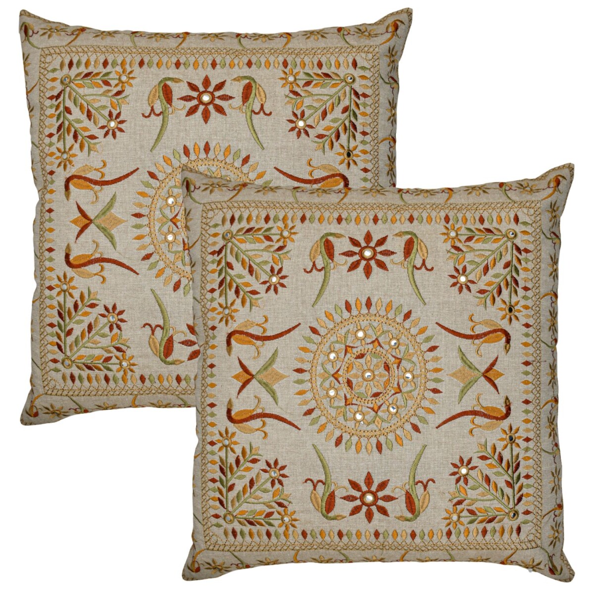 Lot de 2 housses de coussin faites main  box