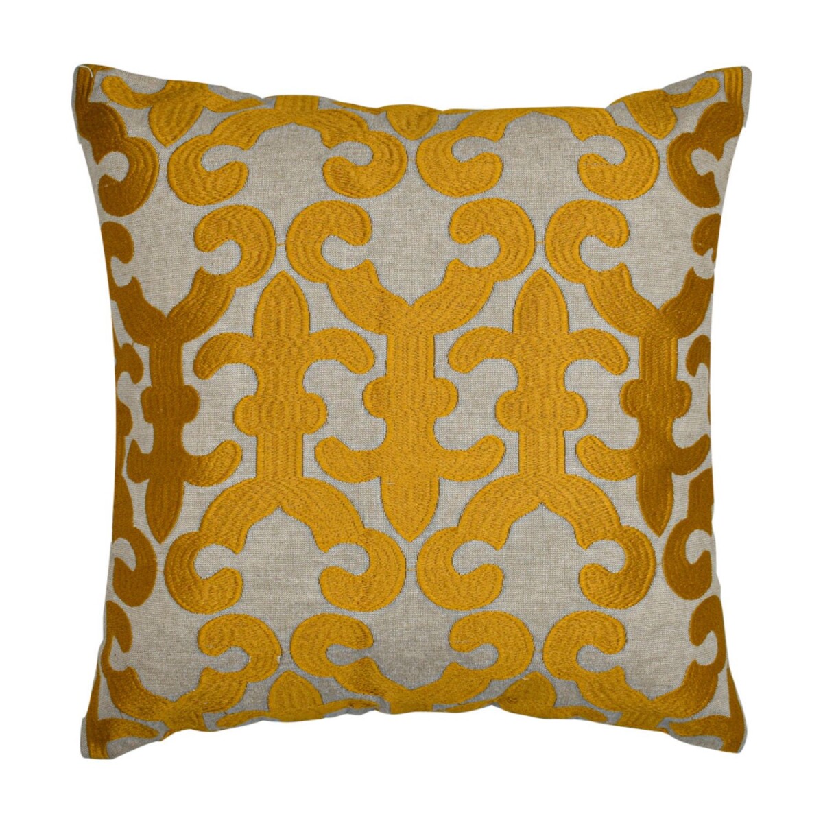 Housse de coussin artisanale Kayon Gold 50 x 50 cm | D&eacut