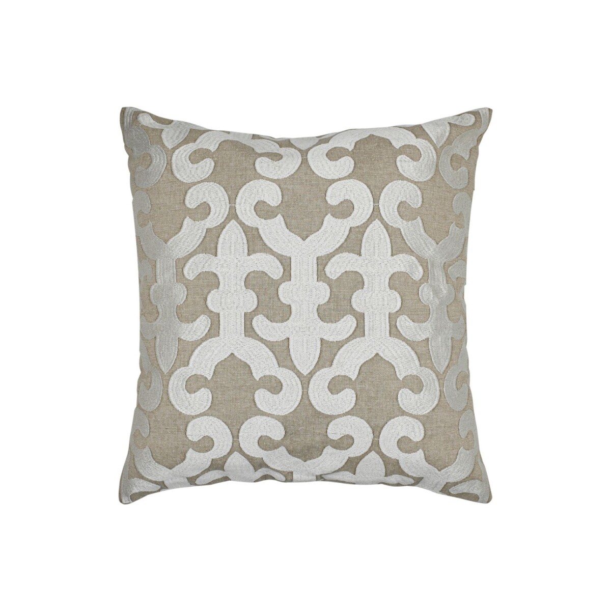 Housse de coussin artisanale Kayon blanche 40 x 40 cm | D&ea