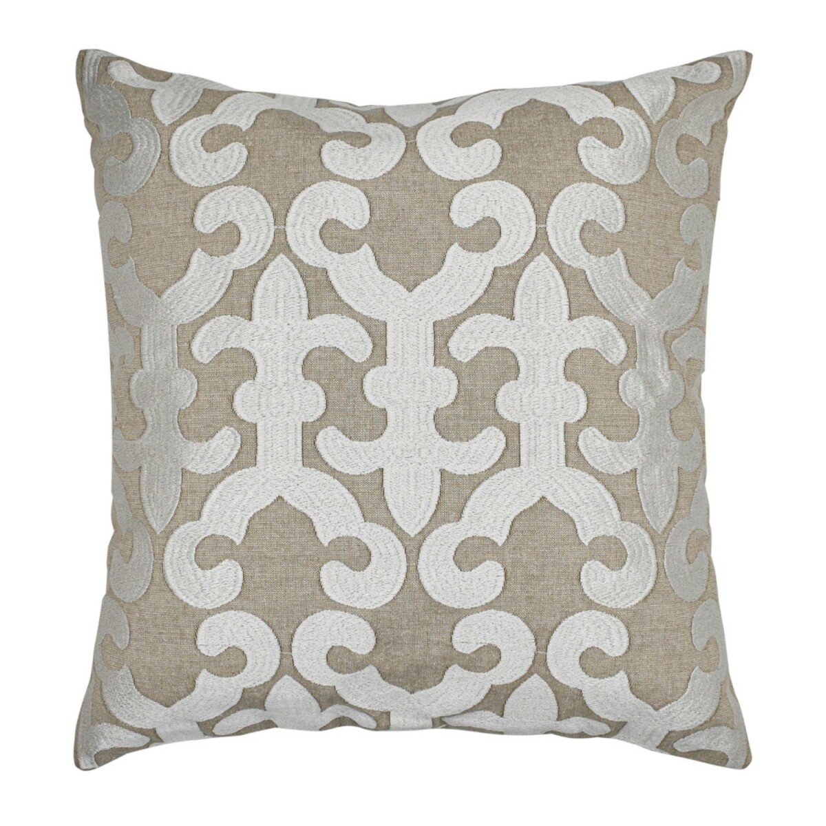 Housse de coussin artisanale Kayon blanche 50 x 50 cm | D&ea