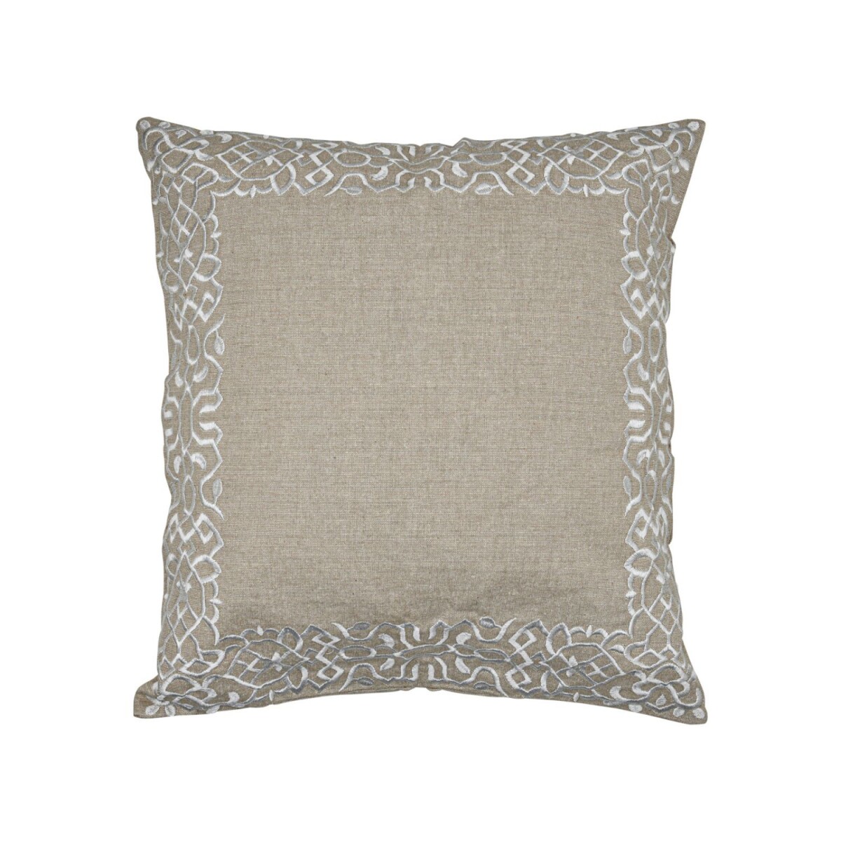 Housse de coussin faite main Frisia Blanc 40 x 40 cm | D&eac