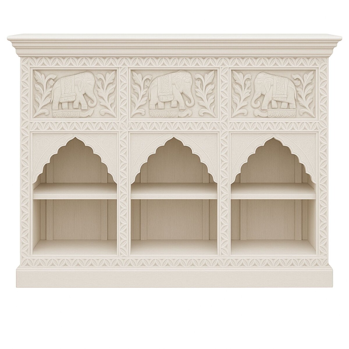 Commode orientale Hasana 3 avec motif déléphan