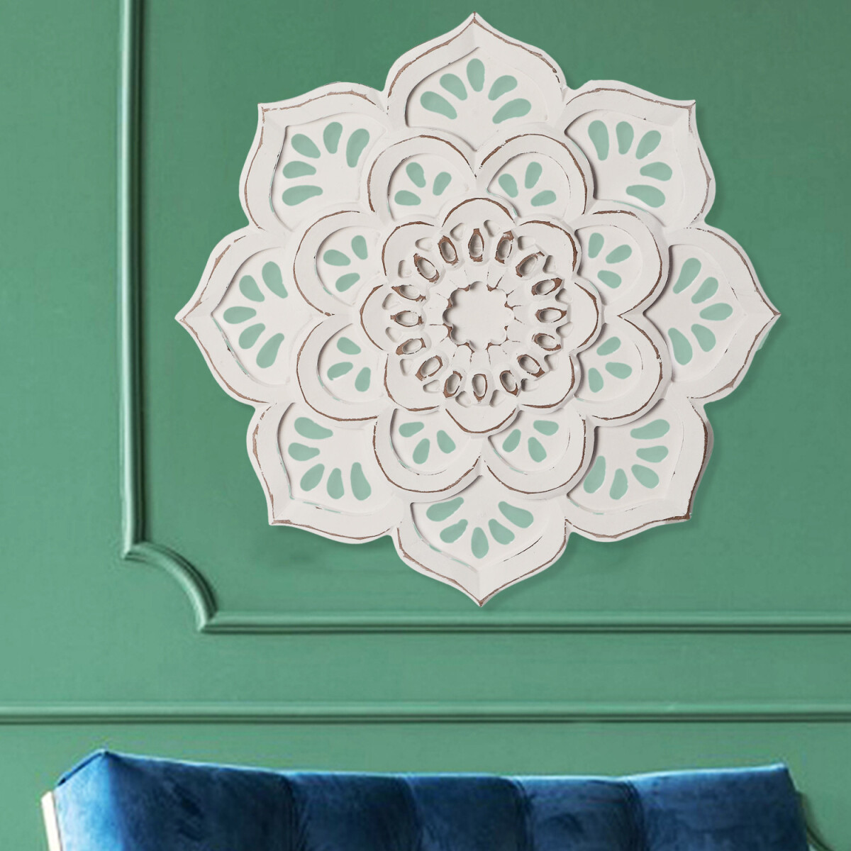 Décoration murale vintage en bois box