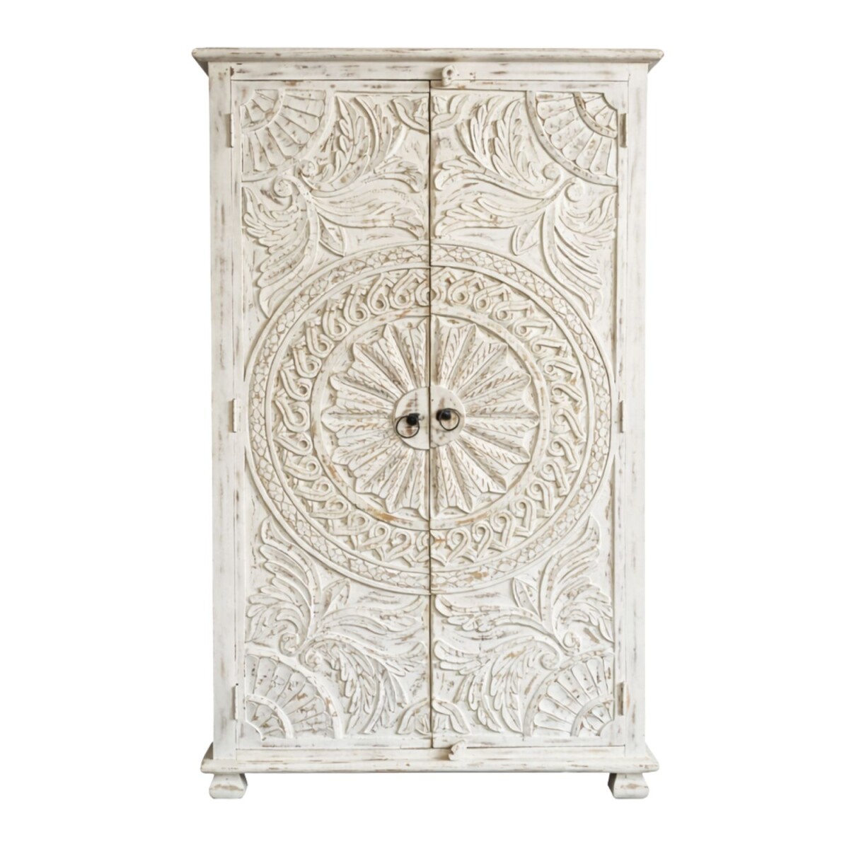 Buffet haut Sarisha en bois massif sculp box