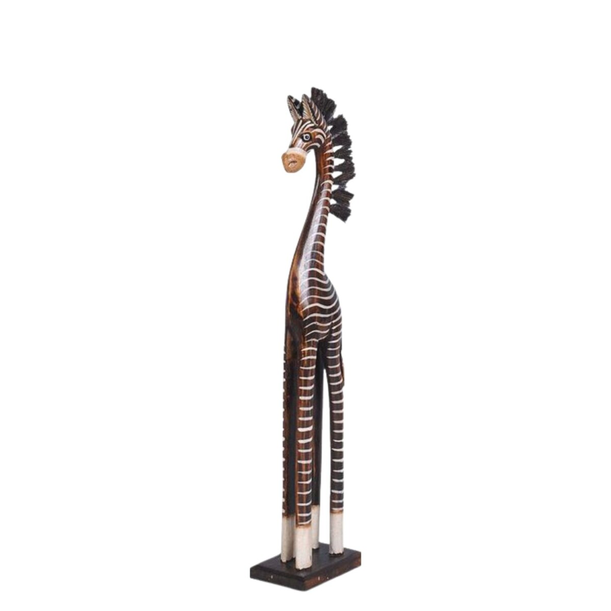 Sculpture de zèbre en bois dalbes box