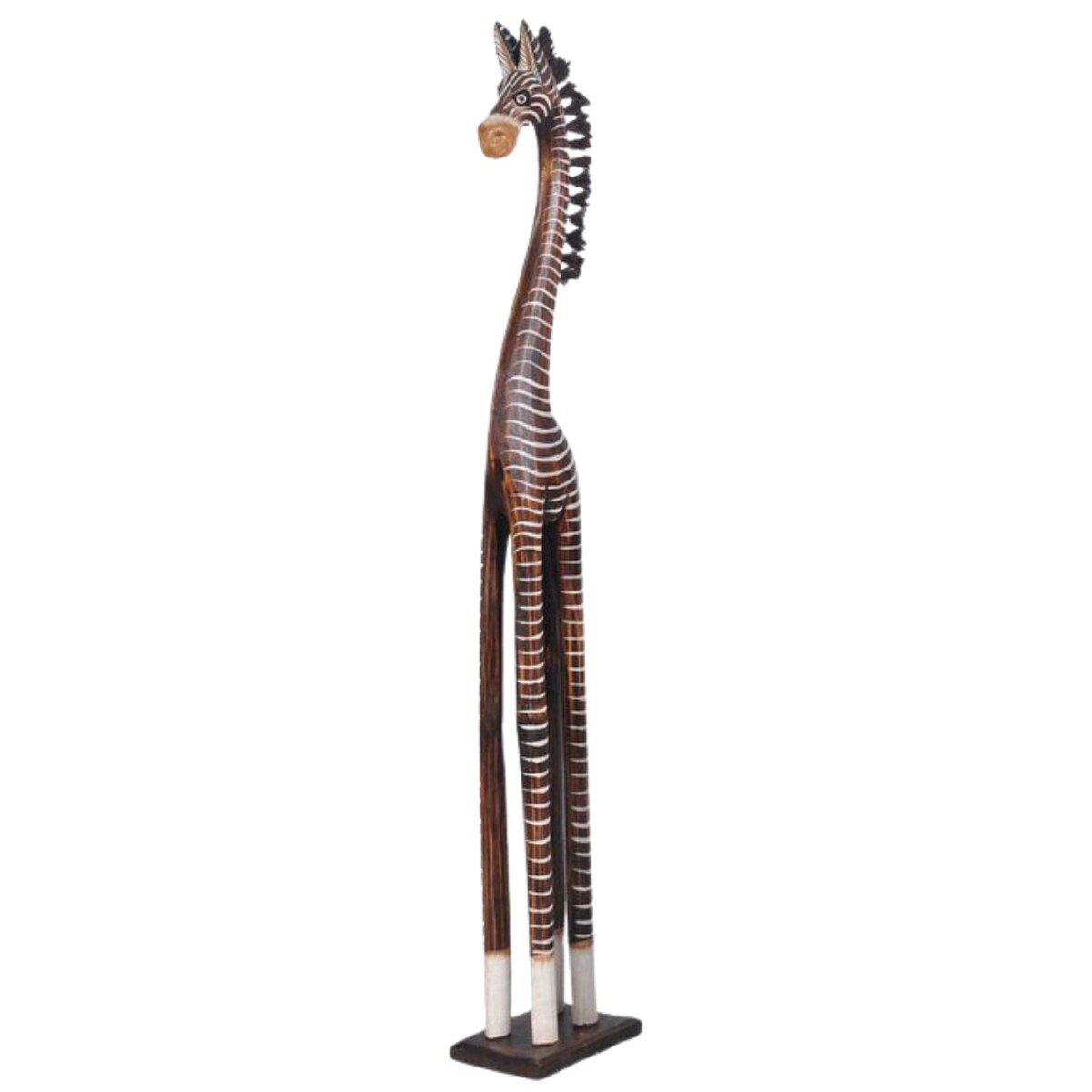 Sculpture de zèbre en bois dalbes box