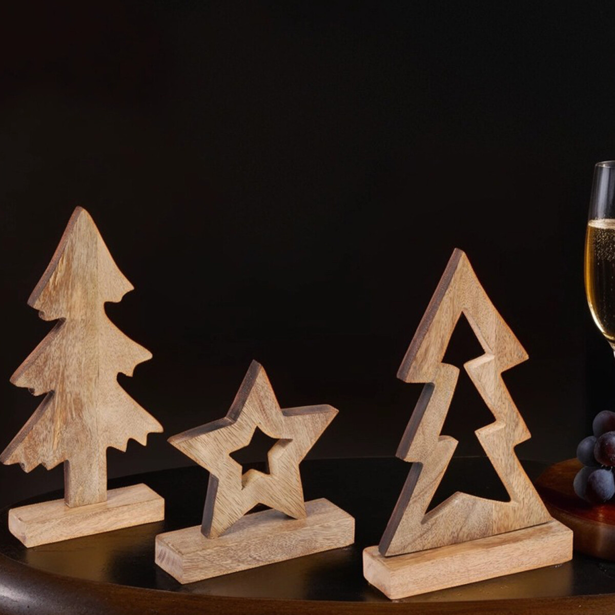 Lot de 3 décorations de Noël box