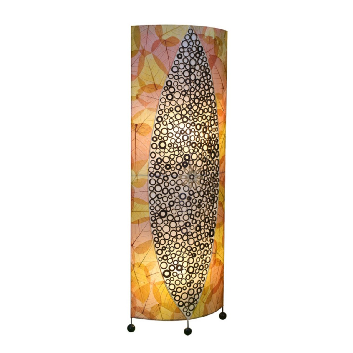 Lampadaire Enno 100 cm, feuilles de capi box