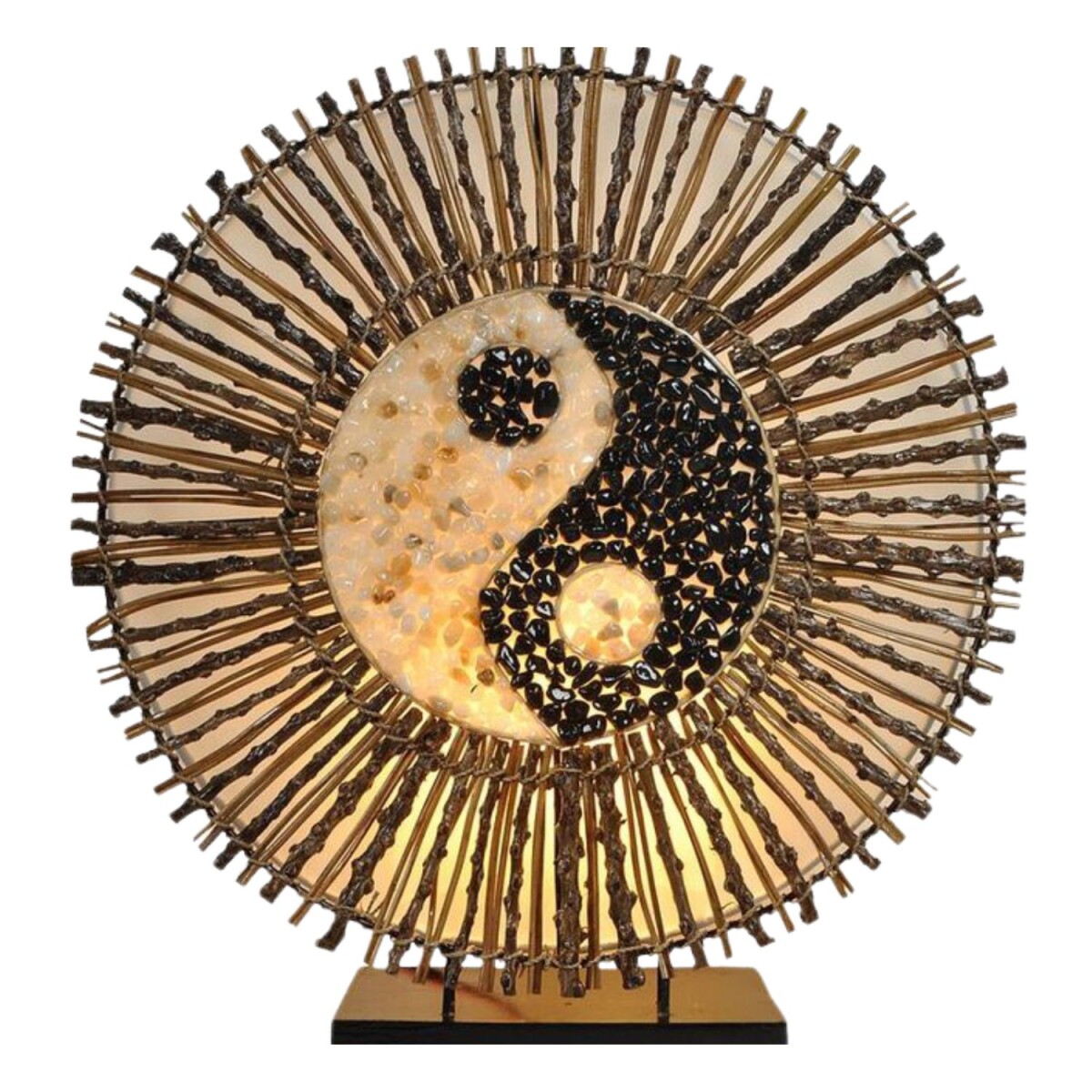 Lampe de table Yingyang Batur 30 cm, lam box