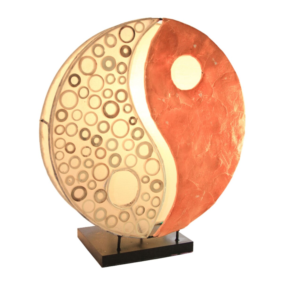 Lampe de table Ying Yang orange, 30 cm,  box