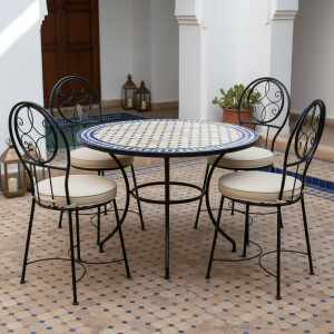 Chaise en fer forgé Terrassa | Chaise de jardin de...
