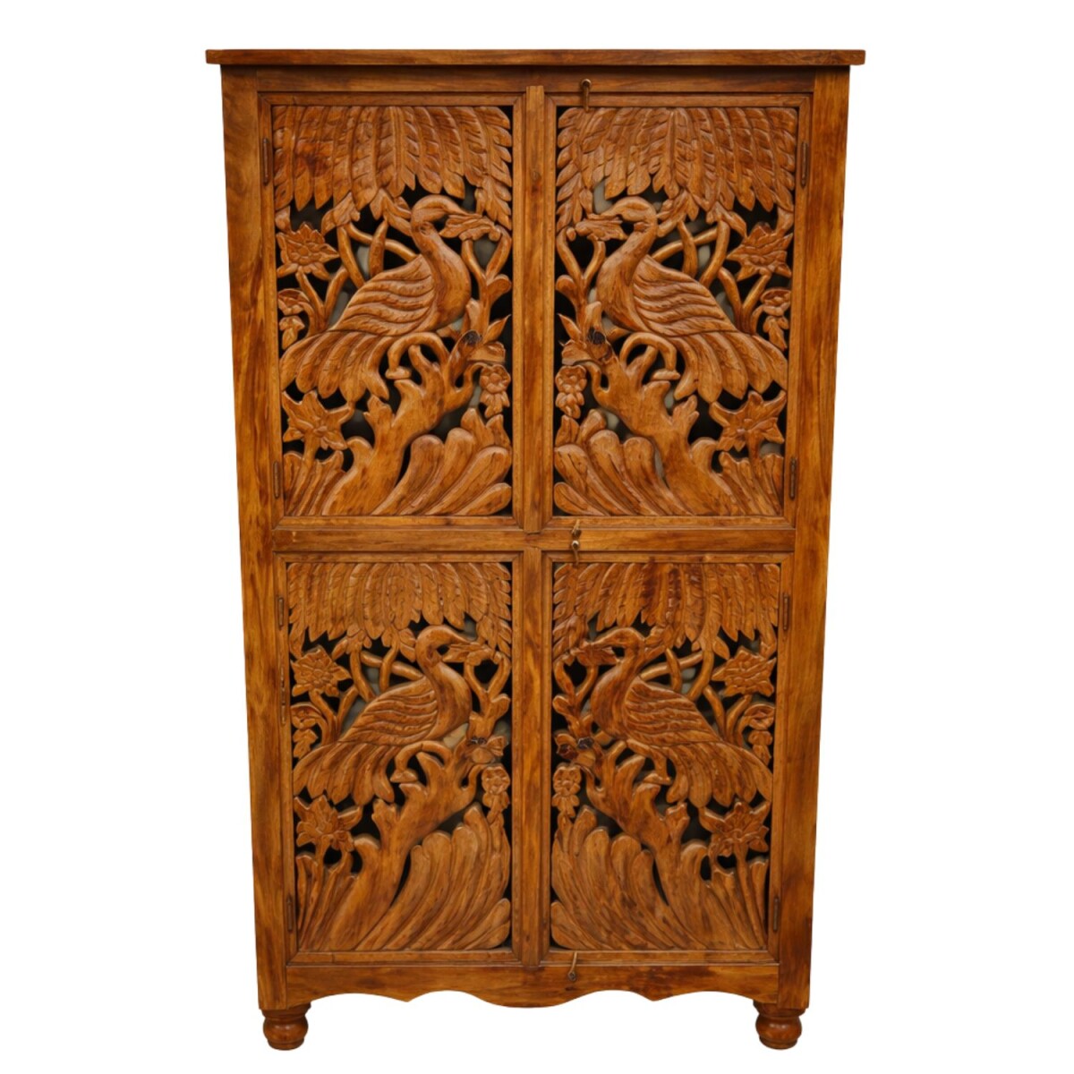 Buffet haut Ranjita 177 cm, bois massif, style vintage...