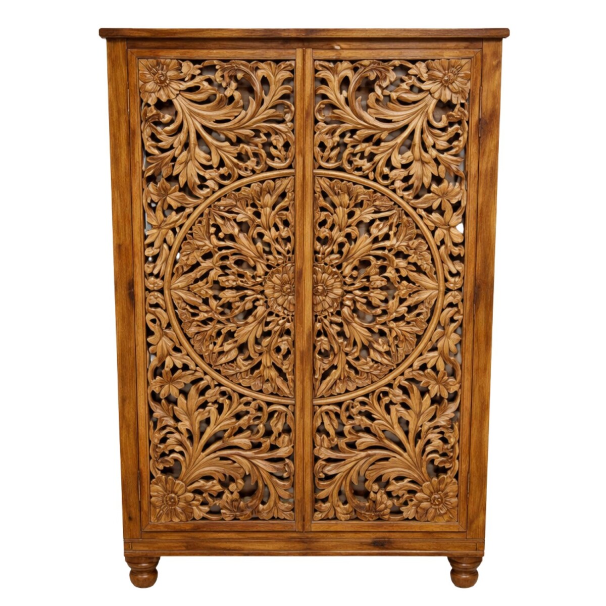 Buffet haut Rashmi 170 cm en bois massif, style vintage...