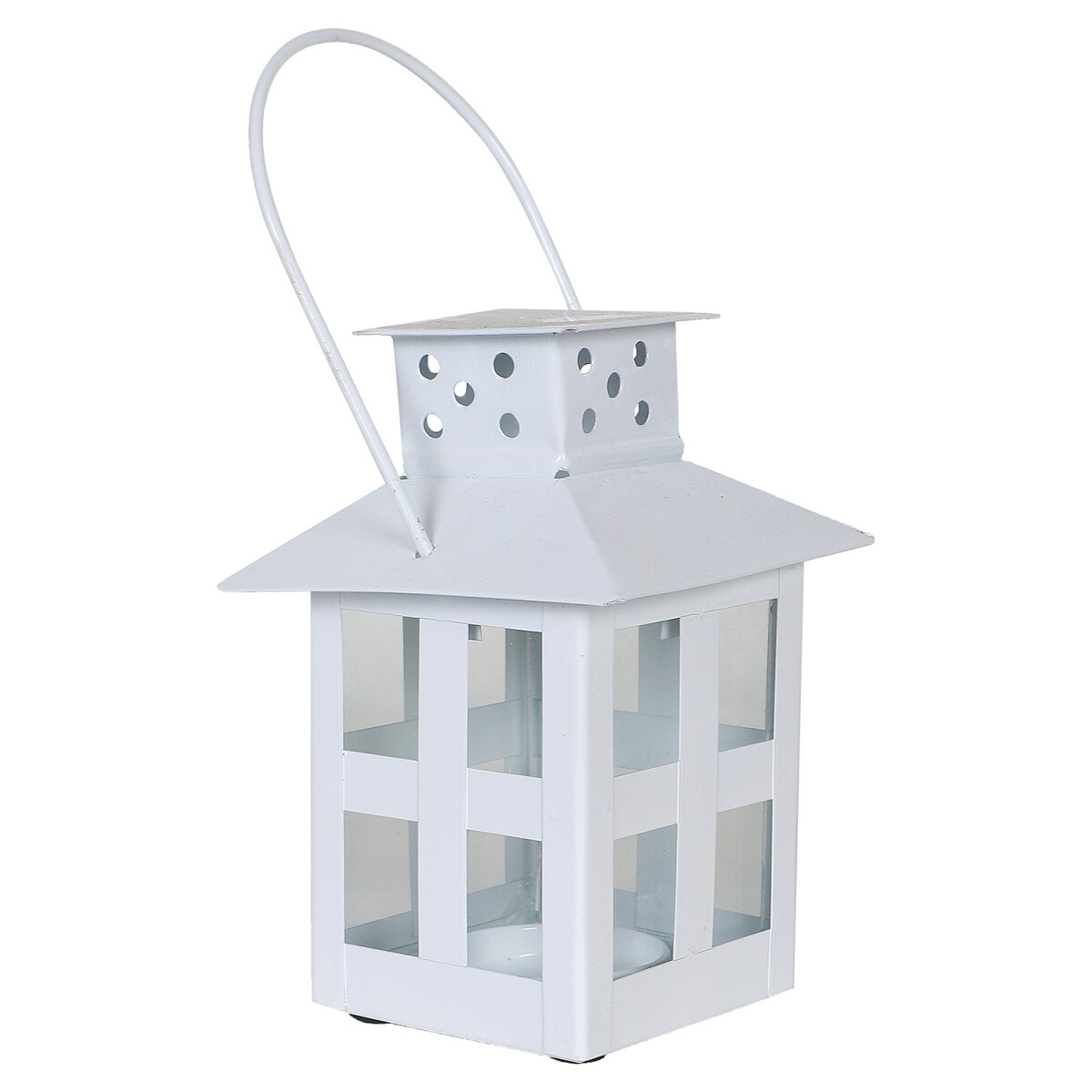 Lanterne de Noël 16 cm, blanche, Sk box