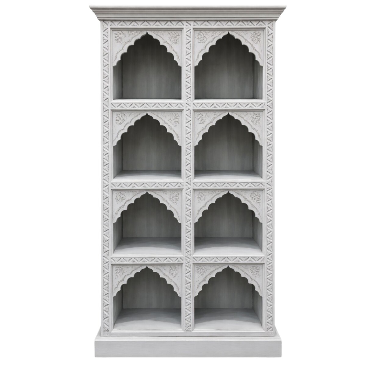 Biblioth&egrave;que Fawad blanche 180 cm en bois...