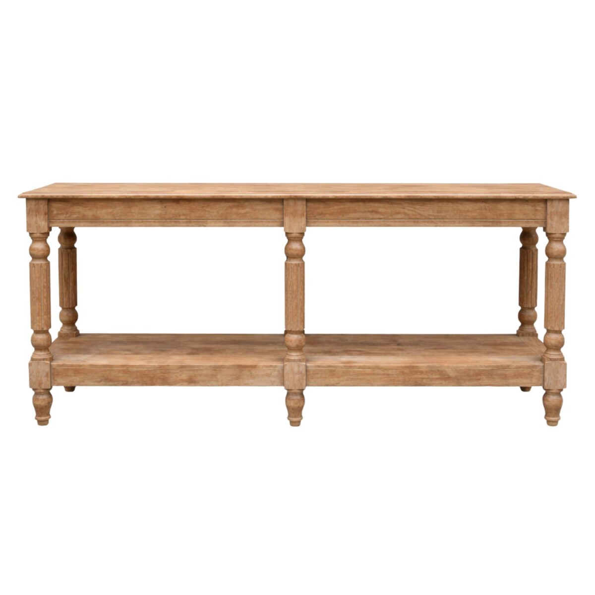 Buffet William brun 180 cm en bois massif, style colonial