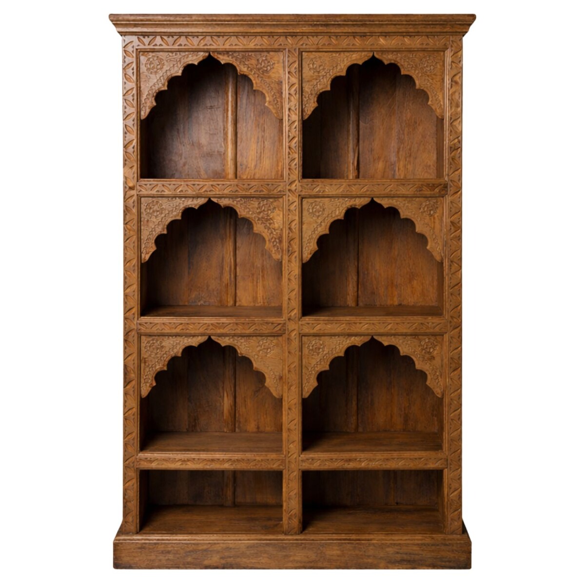 Biblioth&egrave;que Rinara marron 160 cm en bois...
