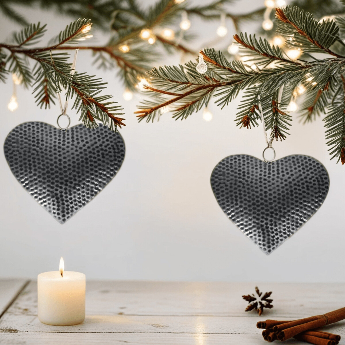 Lot de 2 décorations de fen&ecirc box