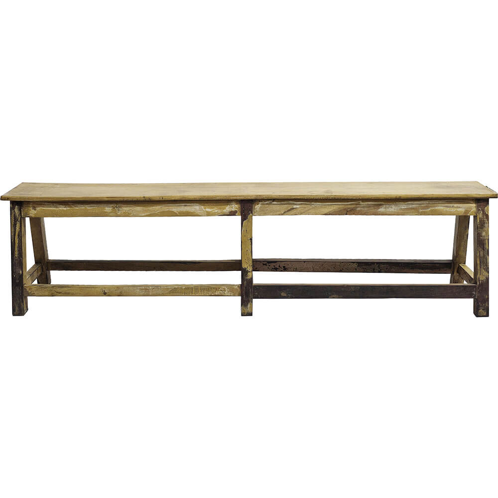 Magnifique banc vintage de grande longue box